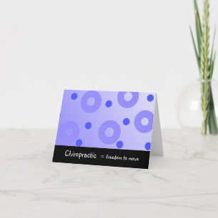 Chiropractic Equals Freedom to Move Thank You Card