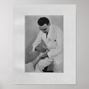 Chiropractic Extremity Adjustment Vintage Print