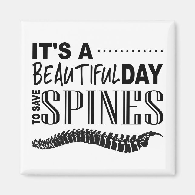 Chiropractic Gift, Chiropractor Gift, Chiropractic Magnet (Front)