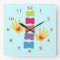 Chiropractic Hands and Spine Logo Wall Clock