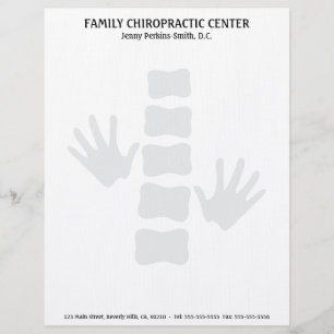 Chiropractic Hands & Spine Letterhead