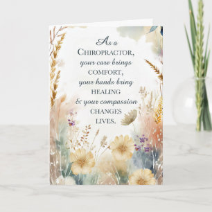 Chiropractic Health Month Appreciate Wildflowers Card