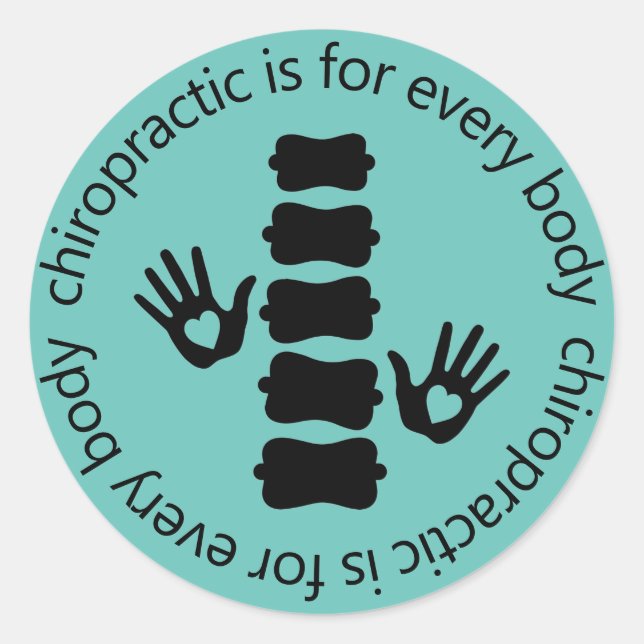 Chiropractic Is For Every Body Classic Round Sticker (Front)