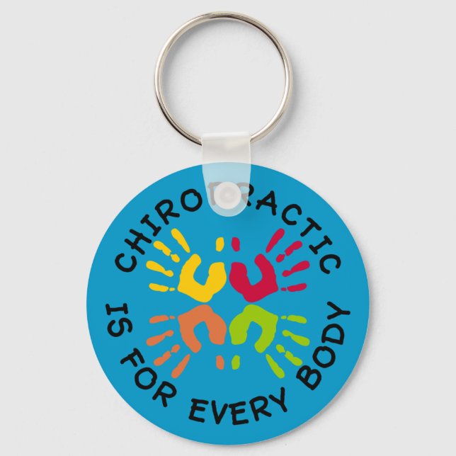 Chiropractic Is For Every Body Keychain (Front)