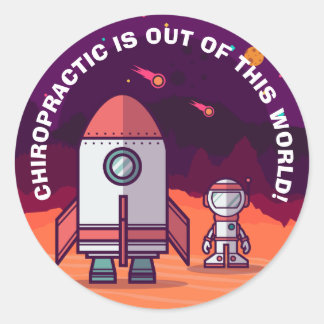 Chiropractic Is Out of This World Kids Stickers