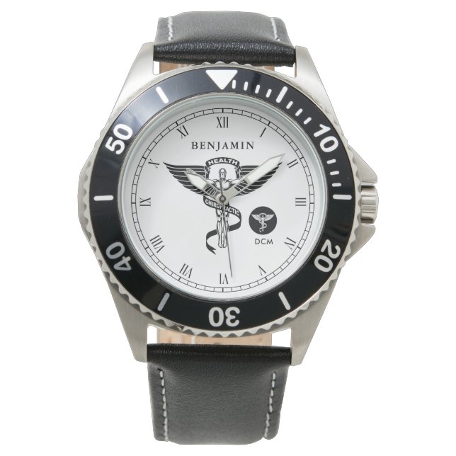 Chiropractic Medicine Personalised Name Watch (Front)