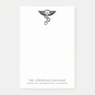 Chiropractic Office Personalised White and Black Post-it Notes