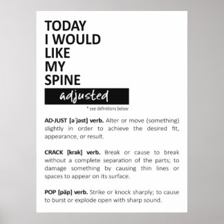 Chiropractic Poster, Chiropractic Art, Chiro Poster