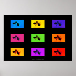 Chiropractic Poster: Lumbar Vertebrae Funk Poster