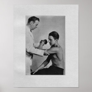 Chiropractic Shoulder Examination Vintage Print