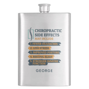 Chiropractic Side Effects Gag Hip Flask