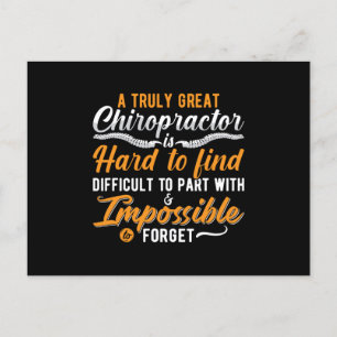 Chiropractic Spine Chiro Truly Great Chiropractor Postcard