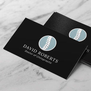Chiropractic Spine Logo Professional Chiropractor Business Card