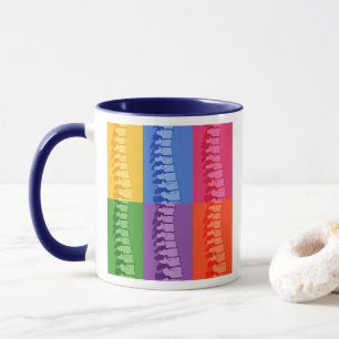 Chiropractic Spine Pop Art Mug