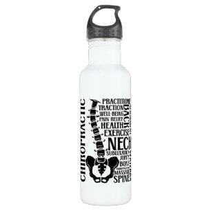 Chiropractic Spine Therapist Chiro Chiropractor 710 Ml Water Bottle