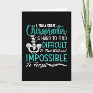 Chiropractic Spine Truly Great Chiropractor Chiro Card