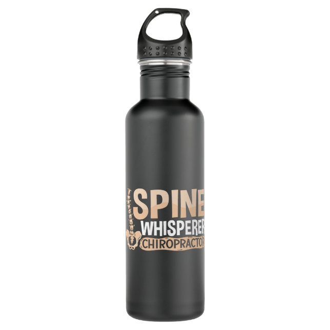 Chiropractic Spine Whisperer Chiropractor Chiro 710 Ml Water Bottle (Front)