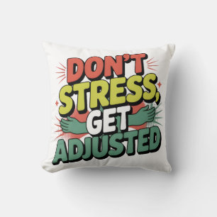 Chiropractic Stress Relief Back Adjustment Gift Cushion
