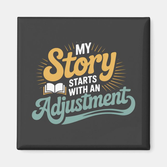 Chiropractic Student Motivation Spine Quote Magnet (Front)