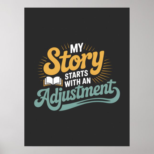 Chiropractic Student Motivation Spine Quote Poster (Front)