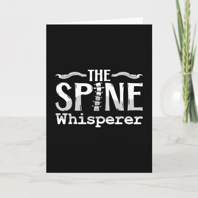 Chiropractic The Spine Whisperer Chiropractor Card (Front)