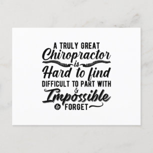 Chiropractic Truly Great Chiropractor Spine Chiro Postcard