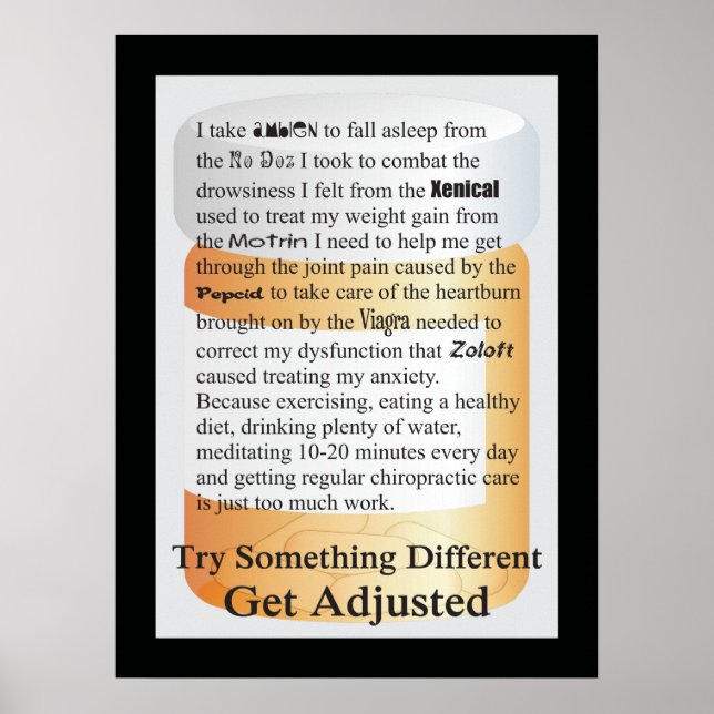 Chiropractic Try Something Different Poster (Front)