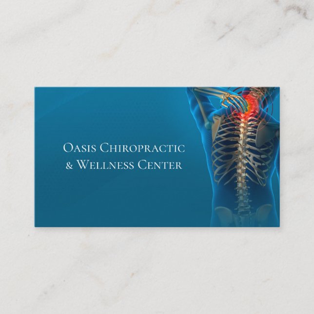 Chiropractic & Wellness Centre Business Card (Front)