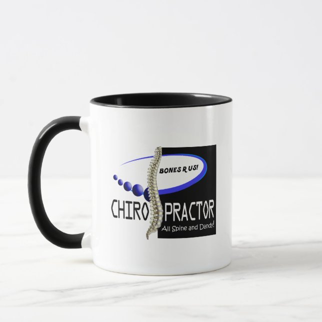 CHIROPRACTOR - ALL SPINE AND DANDY - BONES R US MUG (Left)