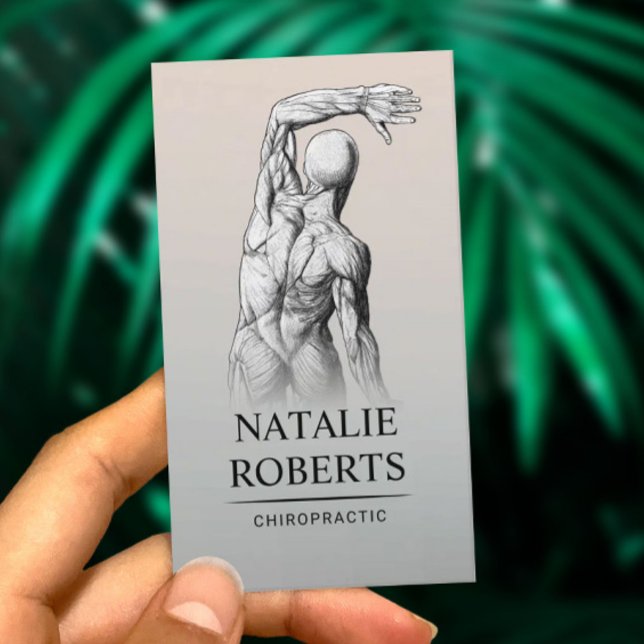 Chiropractor Anatomy Professional Chiropractic Business Card (Creator Uploaded)