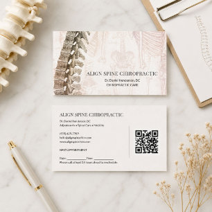 Chiropractor Appointment Reminder Vintage Anatomy Card