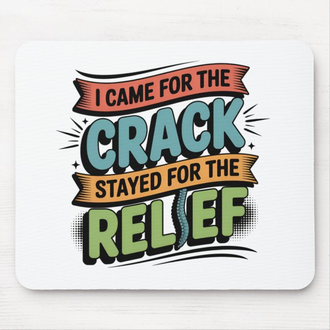Chiropractor Back Relief Funny Gift Mouse Pad (Front)