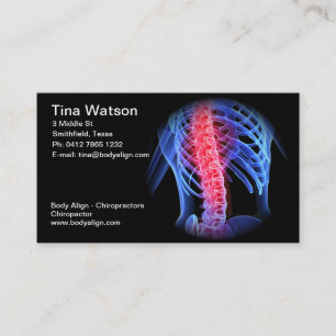 Chiropractor business card