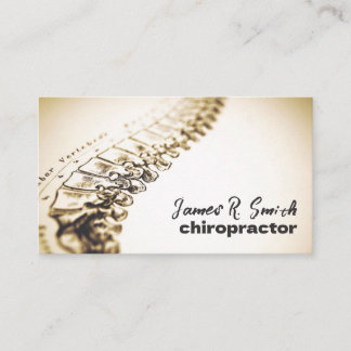Chiropractor business card