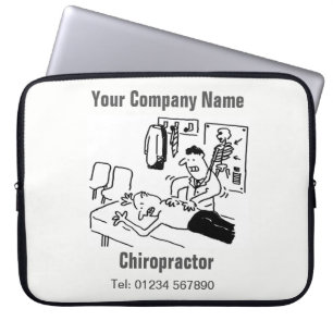 Chiropractor Cartoon Computer Sleeve