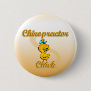 Chiropractor Chick 6 Cm Round Badge