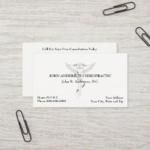 Chiropractor Chiropractic Business Card