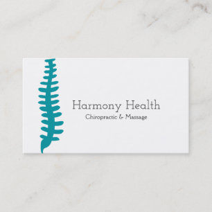 Chiropractor, Chiropractic, Health Business Card