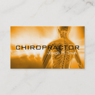 Chiropractor, Chiropractic, Health Business Card
