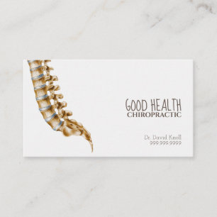 Chiropractor Chiropractic Health Wellness Clinic Business Card