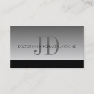 Chiropractor Chiropractic Medicine Office Fade Business Card