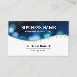 Chiropractor Chiropractic Spine Wellness Spa Chiro Business Card