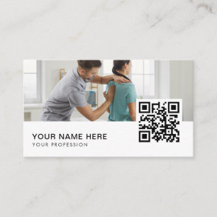 Chiropractor doctor QR Code Business Card