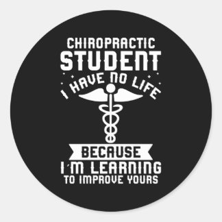 Chiropractor Graduate Chiropractic Student Graduat Classic Round Sticker