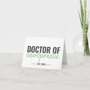 Chiropractor Graduation Card, DC Graduation Card