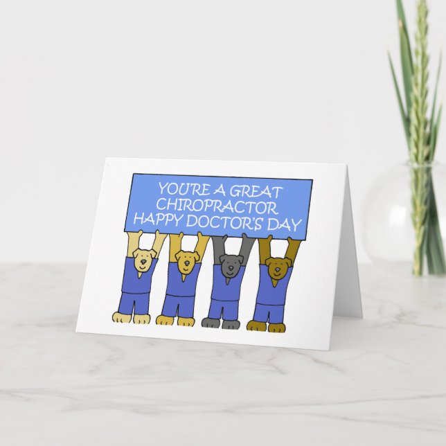 Chiropractor Happy Doctor's Day Card (Front)