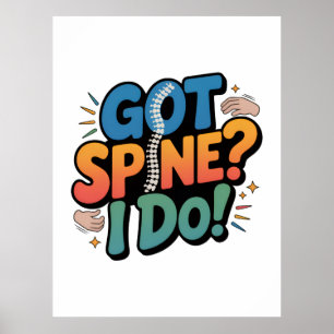 Chiropractor Humour Spine Health Quote Poster