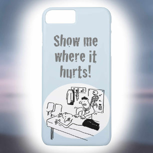 Chiropractor is Treating a Patient Funny Cartoon iPhone 8 Plus/7 Plus Case