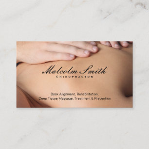 Chiropractor Massage Business Card