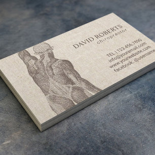 Chiropractor Massage Therapy Elegant Appointment Card